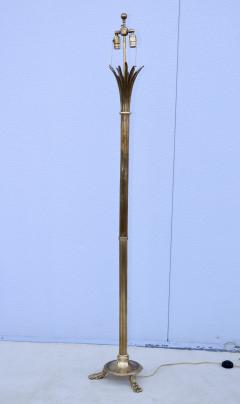 1960s French Solid Brass Tripod Floor Lamp - 3605581