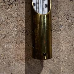1960s Hanging Brass Temperature Thermometer Gauge - 3158988