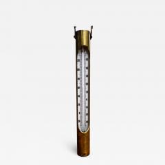 1960s Hanging Brass Temperature Thermometer Gauge - 3160614