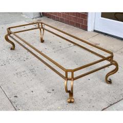 1960s Hollywood Regency Gilt Metal and Glass Coffee Table - 3313342