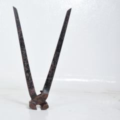 1960s Industrial Nail Pliers Pincers Tool Steel Iron Rustic Vintage Patina - 1897826