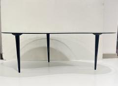 1960s Italian Mid Century Modern Design Bean Shape Black Crystal Coffee Table - 4445727