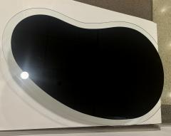 1960s Italian Mid Century Modern Design Bean Shape Black Crystal Coffee Table - 4445731