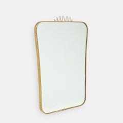 1960s Italian Modernist Brass Wall Mirror - 2718827