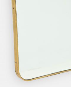 1960s Italian Modernist Brass Wall Mirror - 2718831