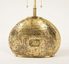 1960s Italian Polished Bronze Table lamp - 4719605