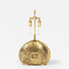 1960s Italian Polished Bronze Table lamp - 4719653