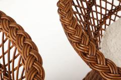 1960s Italian Rattan Lounge Chairs - 4356412