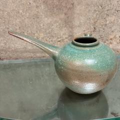 1960s Japanese Old Art Pottery Modern Green Tea Pot - 3422214