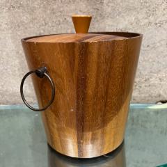 1960s KMC Barware Vintage Wood Ice Bucket Japan - 3393299