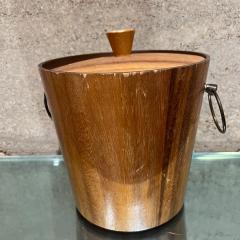 1960s KMC Barware Vintage Wood Ice Bucket Japan - 3393300