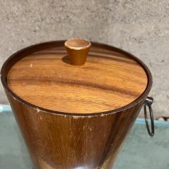 1960s KMC Barware Vintage Wood Ice Bucket Japan - 3393301