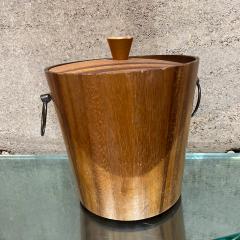 1960s KMC Barware Vintage Wood Ice Bucket Japan - 3393302