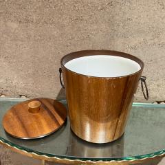 1960s KMC Barware Vintage Wood Ice Bucket Japan - 3393307