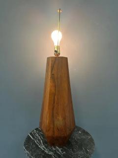 1960s Large Hexagonal Rosewood Danish Table Lamp Mid Century - 4148106