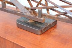1960s Large Modernist Solid Steel Welded Sculpture - 1182983