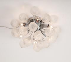 1960s Mid Century German Sputnik Flush Fount Fixture Sconce  - 3831129