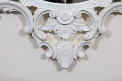 1960s Mid Century Modern Chinese Chippendale Oval Mirror Hand Carved - 4782346