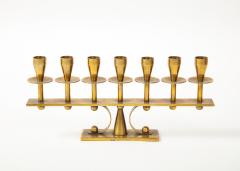 1960s Mid Century Modern Danish Brass Candelabra - 2260456