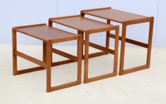 1960s Mid Century Modern Danish Teak Nesting Tables - 4111859