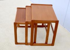 1960s Mid Century Modern Danish Teak Nesting Tables - 4111863