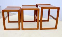 1960s Mid Century Modern Danish Teak Nesting Tables - 4111868