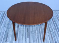 1960s Mid Century Modern Danish Teak Round Table With Two Leaves - 2410400