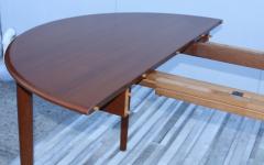 1960s Mid Century Modern Danish Teak Round Table With Two Leaves - 2410406