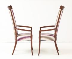 1960s Mid Century Modern High Back Italian Dining Chairs Set Of 6 - 4414732