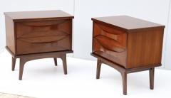 1960s Mid Century Modern Walnut Night Stands - 2700532