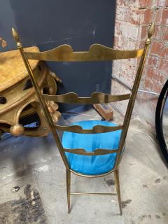 1960s Mid Century Pair of 6 Brass Dining Chairs - 2619323