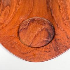 1960s Modern Five Teakwood Teardrop Breakfast Snack Plates Lunning INC Denmark - 2994916