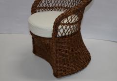 1960s Modern Italian Rattan Lounge Chairs - 3573352