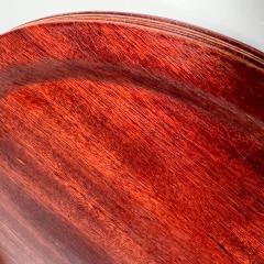 1960s Modern Set of Six Round Serving Plates Bentwood - 2995146