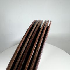 1960s Modern Set of Six Round Serving Plates Bentwood - 2995149