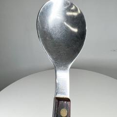 1960s Modernist Japanese Salad Server Set Utensils Stainless Steel - 2995188