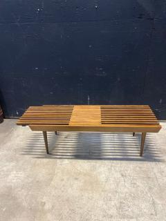 1960s Modernist Slatted Adjustable Bench - 4456256