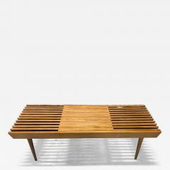 1960s Modernist Slatted Adjustable Bench - 4456769