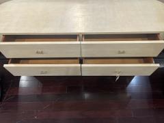 1960s Parchment Wrapped 4 Drawer Low Dresser - 4120696