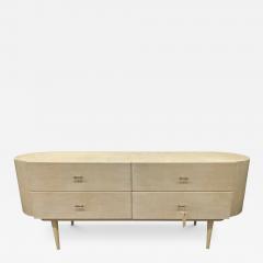 1960s Parchment Wrapped 4 Drawer Low Dresser - 4121256