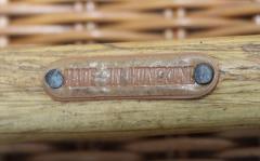 1960s Rattan With Iron Base Surfboard Coffee Table Made In Hong Kong - 4444708