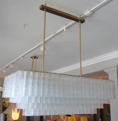 1960s Rectangular Murano Glass Vistosi Chandelier - 461572