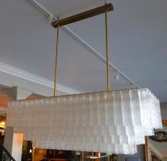 1960s Rectangular Murano Glass Vistosi Chandelier - 461573