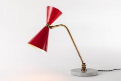 1960s Red Double Cone Table Lamp in the Manner of Pierre Guariche - 864441