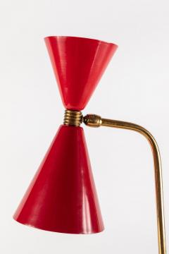 1960s Red Double Cone Table Lamp in the Manner of Pierre Guariche - 864447
