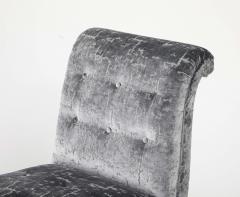 1960s Sabre lLegs Slipper Chairs In Velvet Uphosltery - 4348644