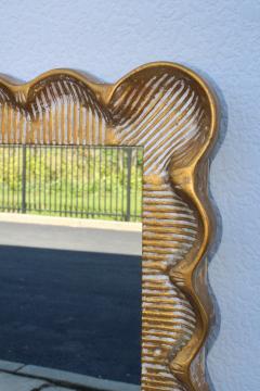 1960s Scalloped Oversize Italian Mirror - 1408851