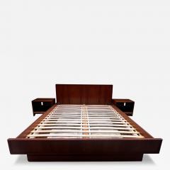 1960s Scandia Queen Teak Bed and Nightstands Vintage Modern Norway - 3315552