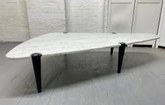 1960s Sculptural Carrara Marble Top Coffee Table - 2762760