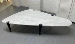 1960s Sculptural Carrara Marble Top Coffee Table - 2762763